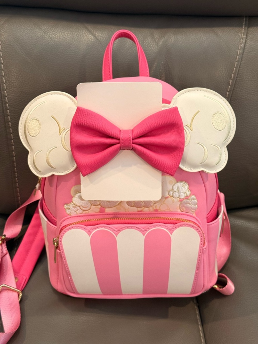Loungefly Disney Minnie Mouse Popcorn Mini Backpack with Bow